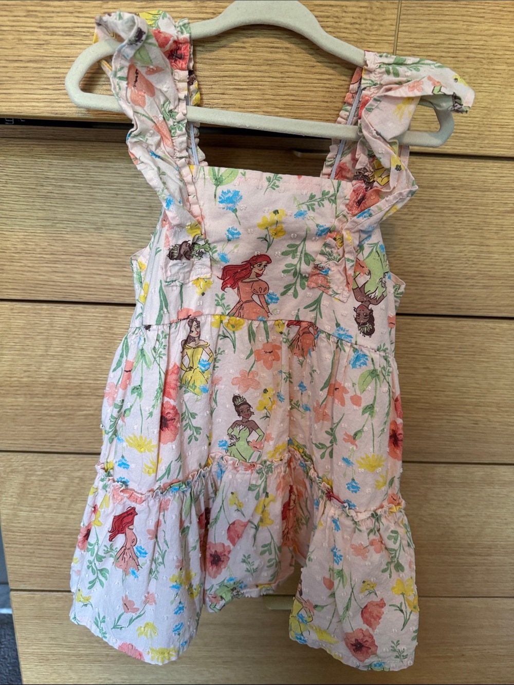 Target Pink Floral Princess Print Sundress with Ruffle Straps